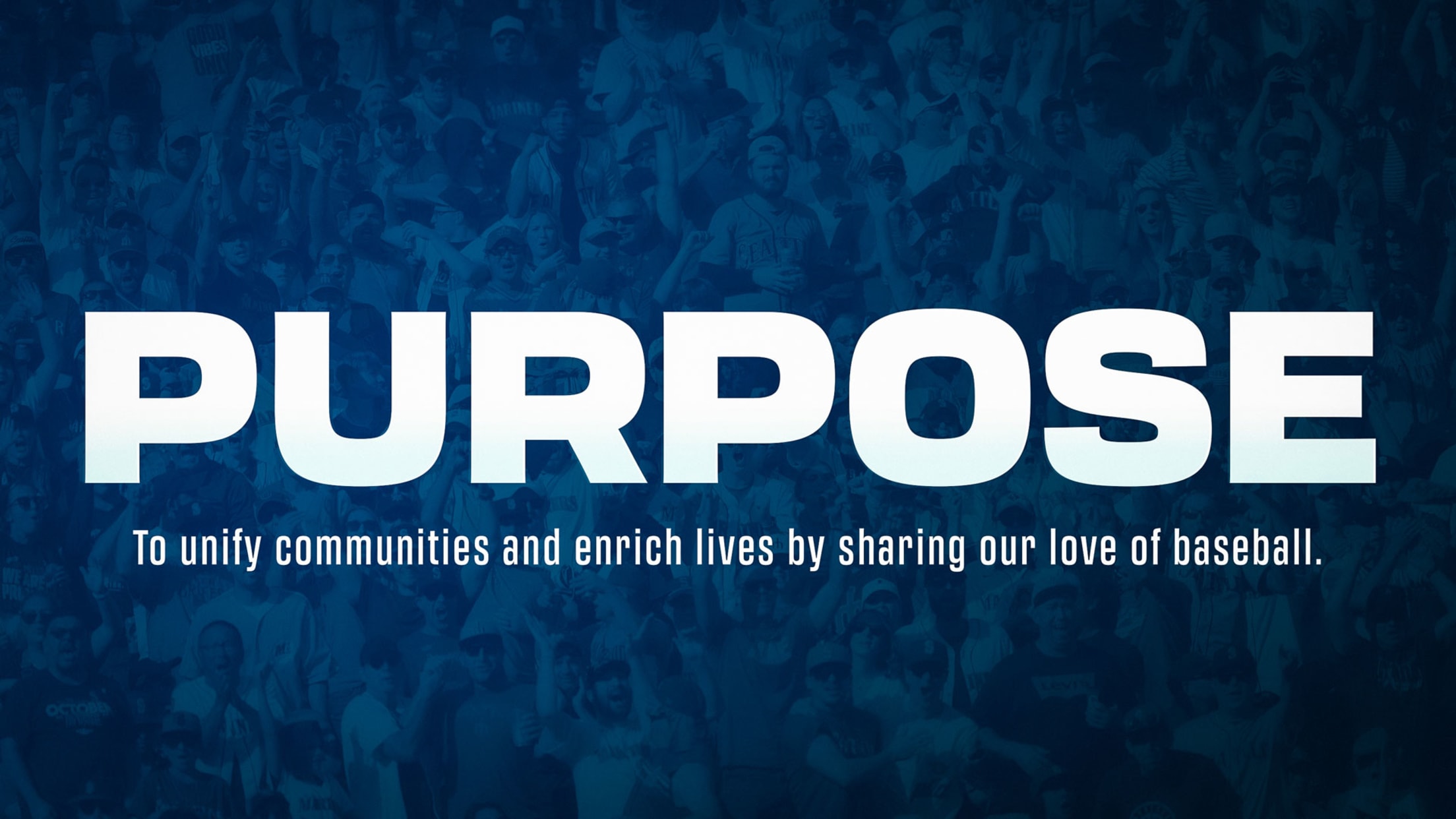 Purpose: To unify communities and enrich lives by sharing our love of baseball.