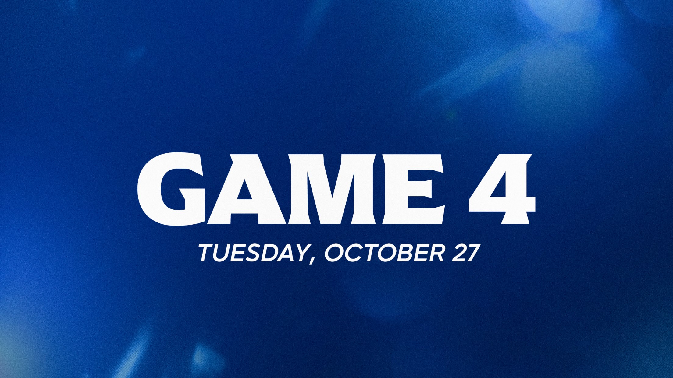 World Series Game 4