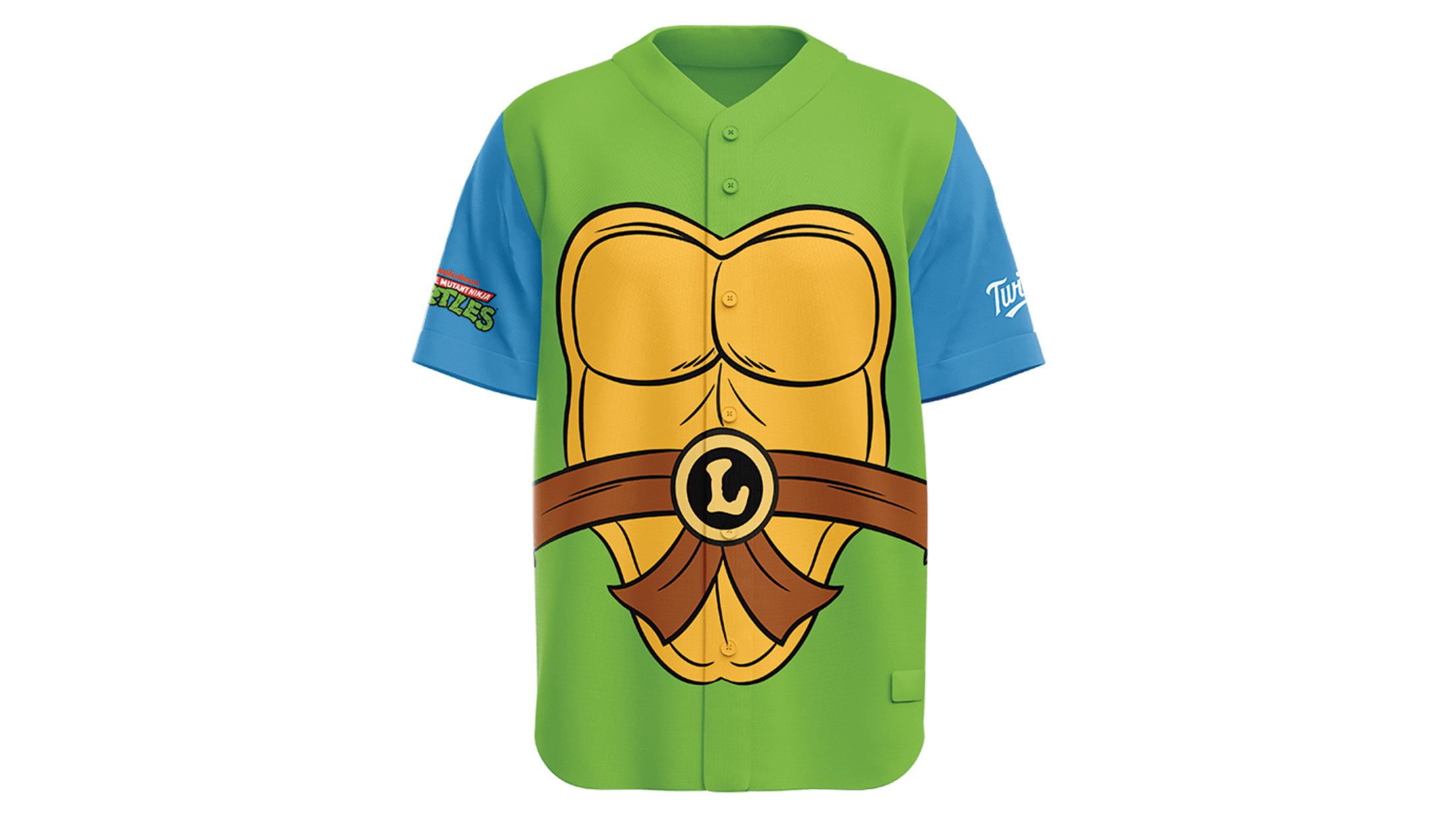 exclusive co-themed TMNT/Twins t-shirt