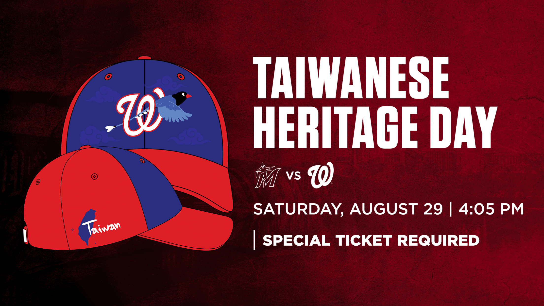Taiwanese Heritage Day: Saturday, August 29 vs. Miami Marlins