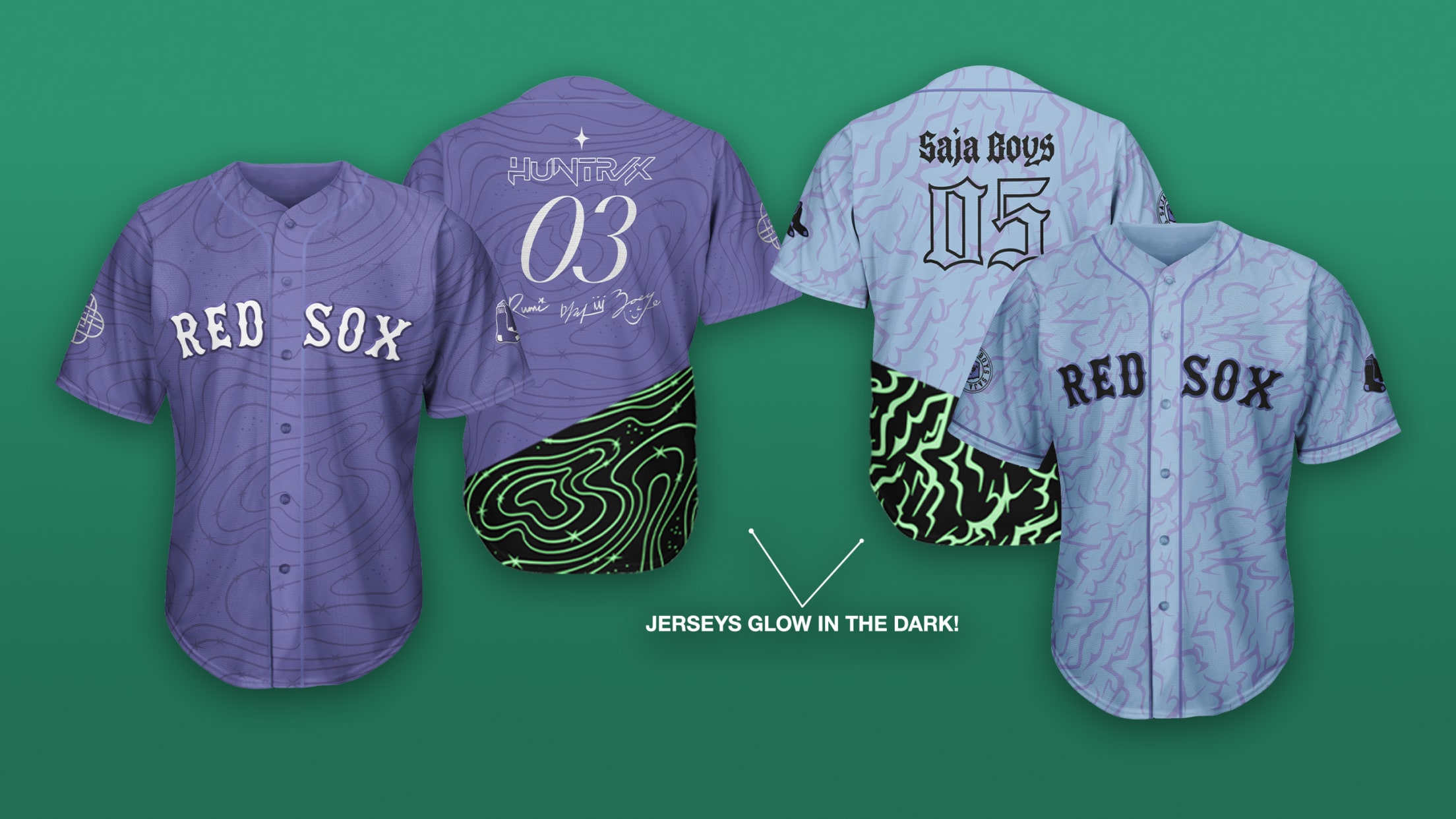 Jerseys glow in the dark!