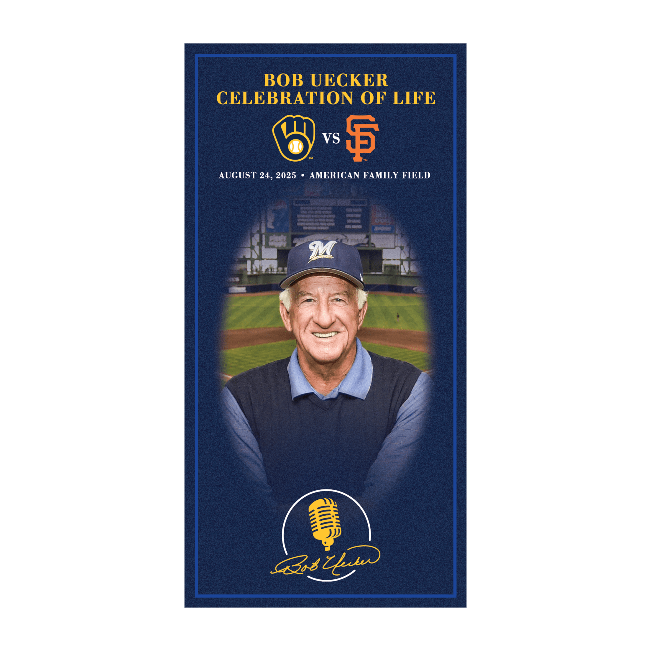 Bob Uecker Celebration of Life Commemorative Ticket