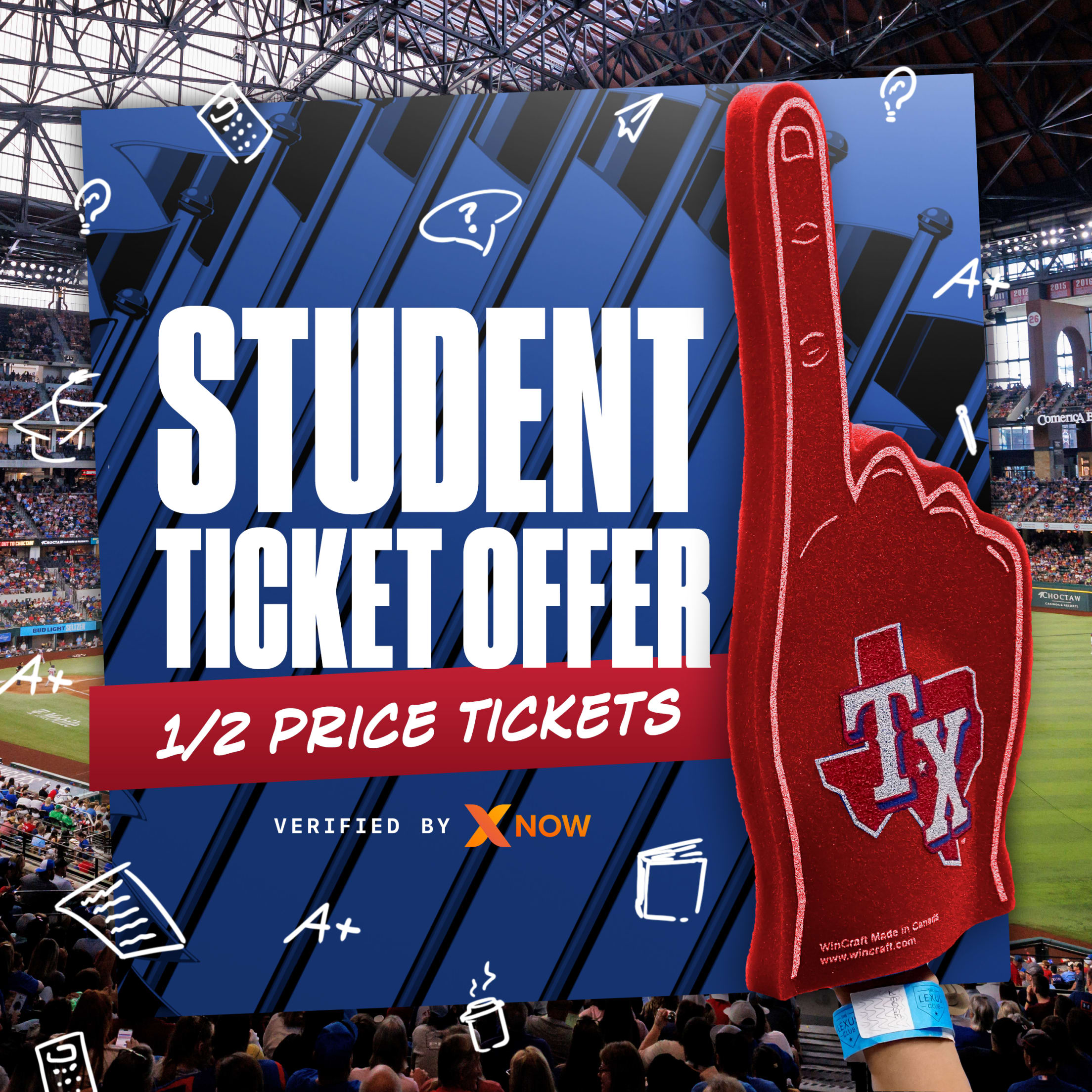 Student Ticket Offer 1/2 Price Tickets