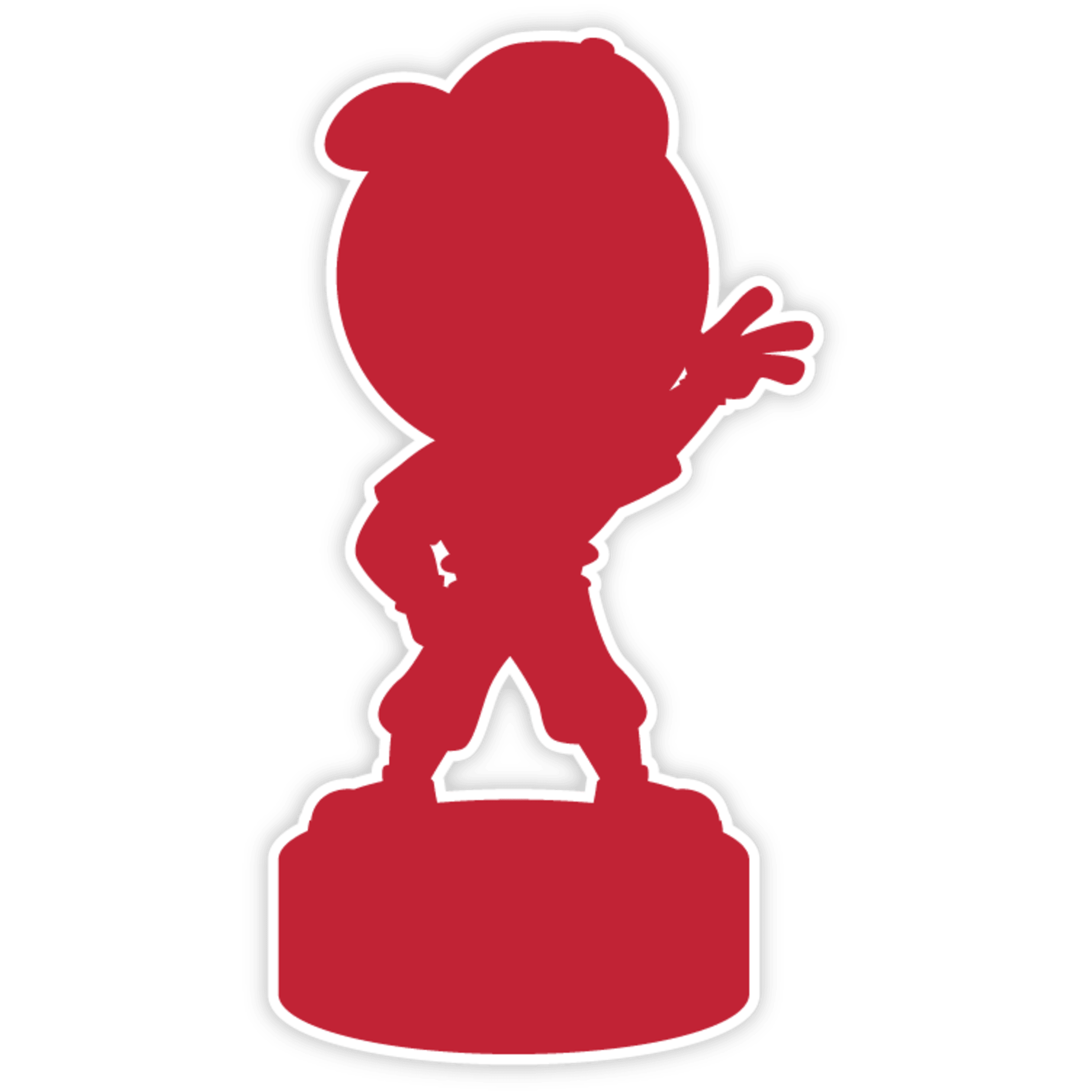 2027 Reds Heads bobblehead silhouette. Bobblehead will be revealed at a later date.