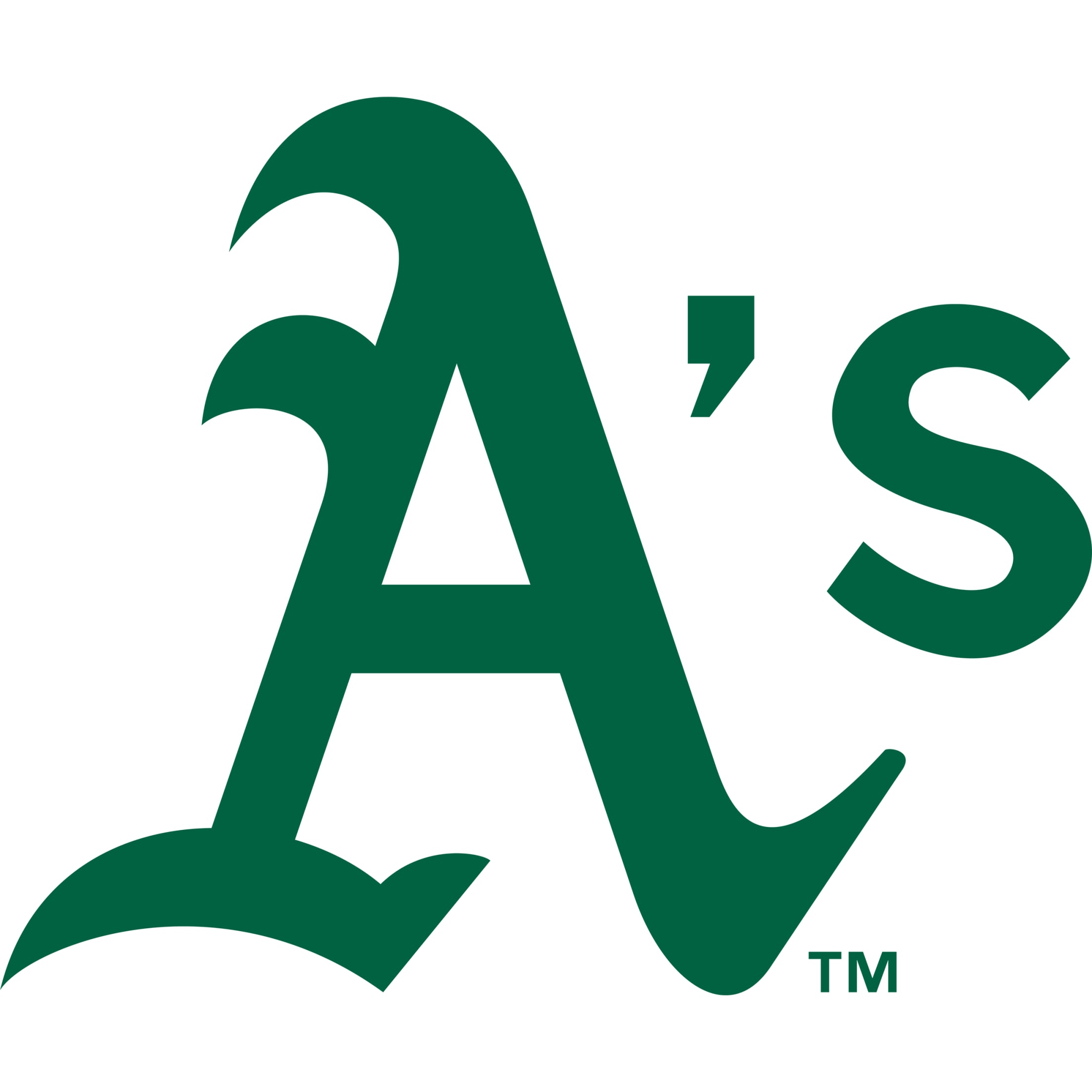 Athletics Brand Guide: Primary Logo Kelly Green