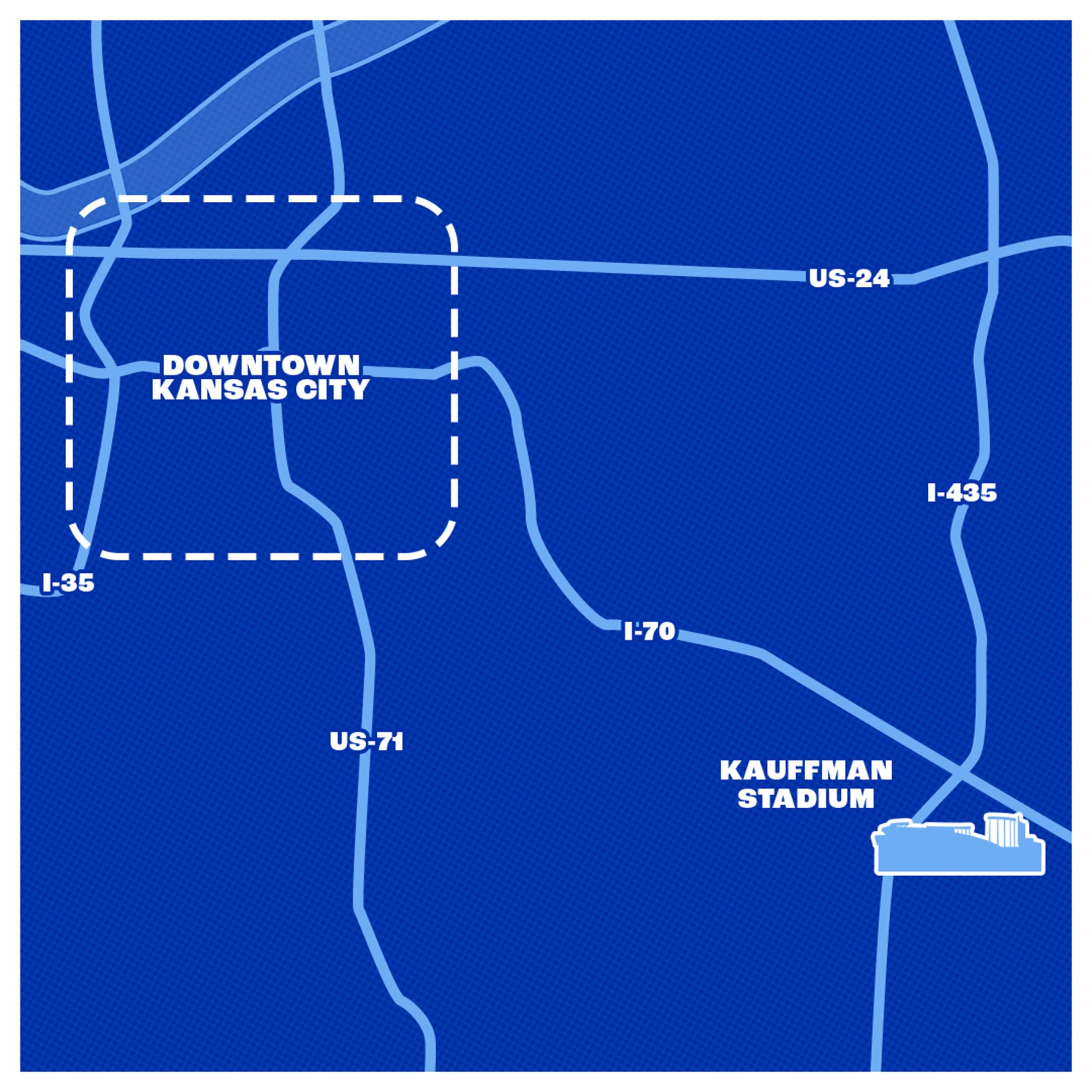 Kauffman Stadium Parking Map