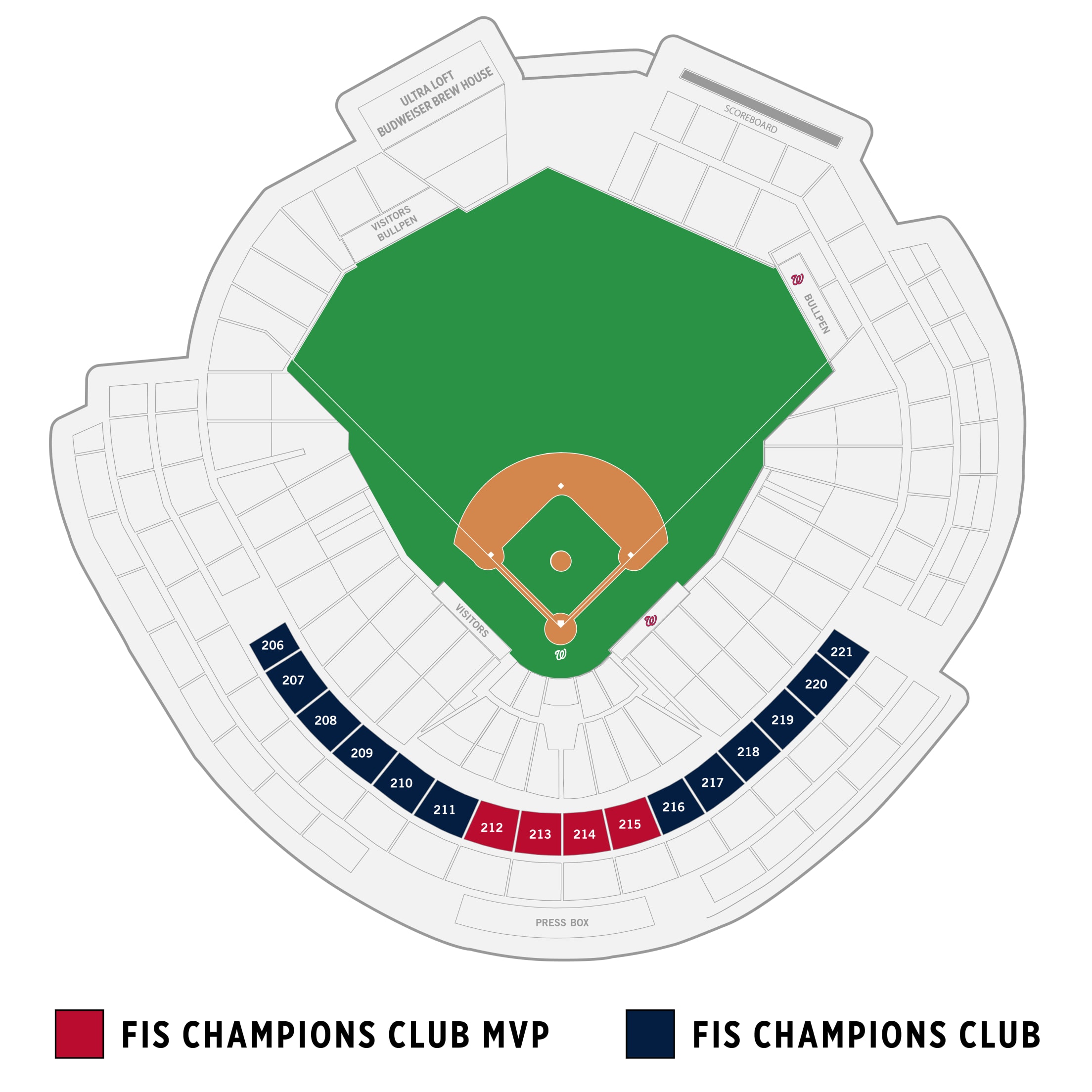 FIS Champions Club - Seating Map