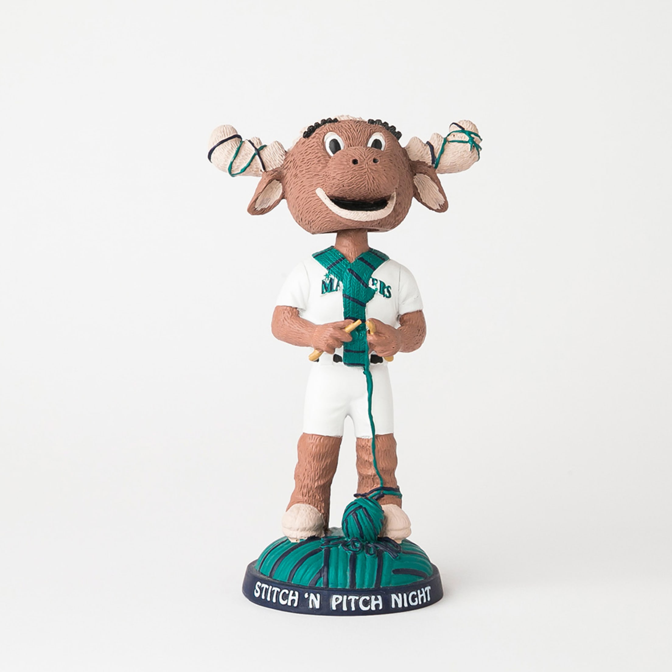 Image of Mariner Moose Stitch 'N Pitch Bobblehead