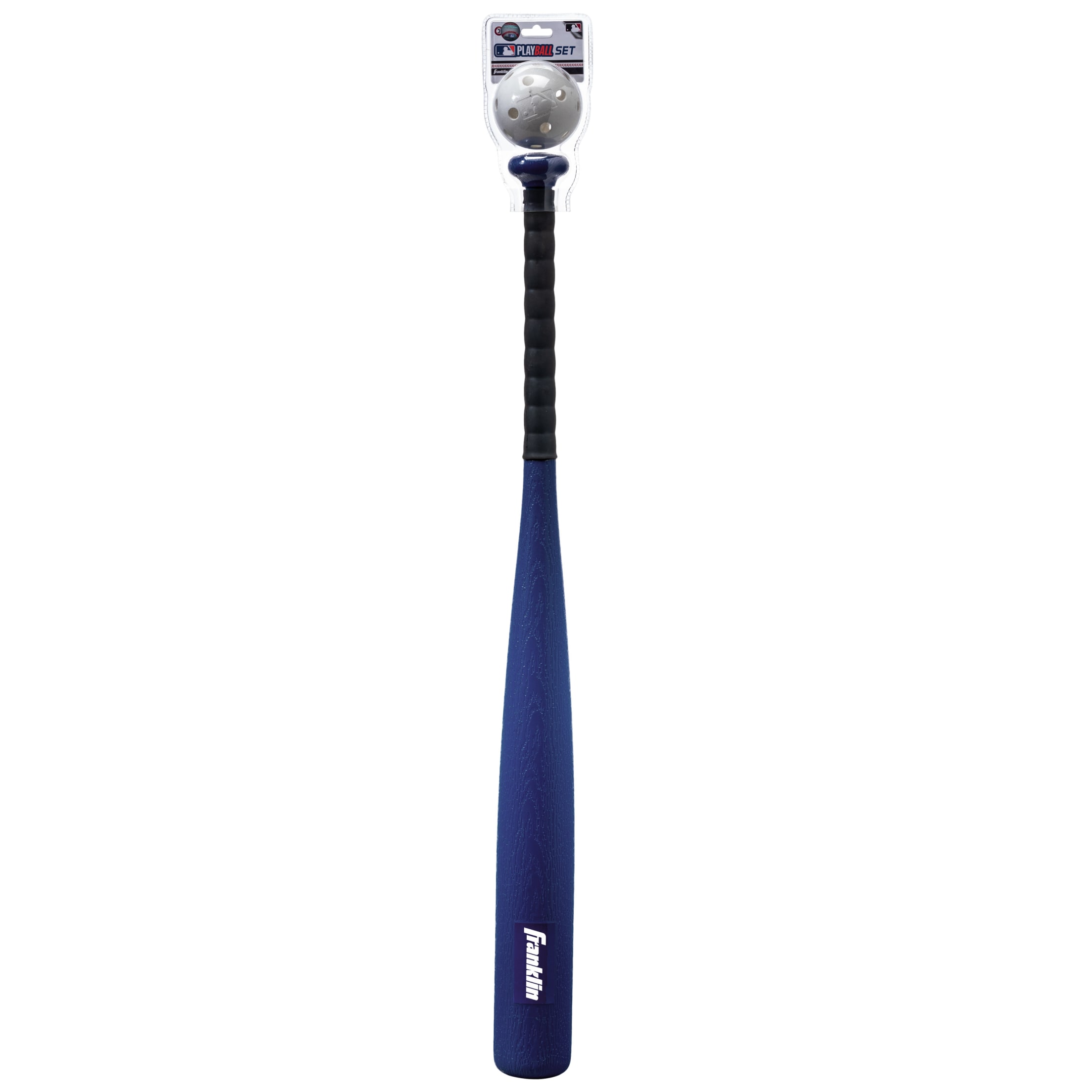 MLB PLAY BALL blue bat and ball set.