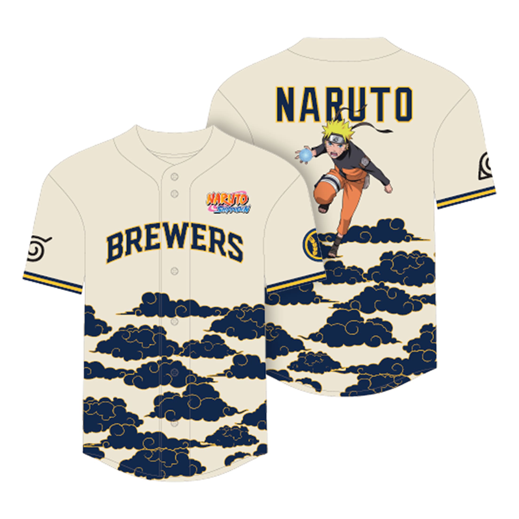 Brewers Naruto-themed baseball jersey