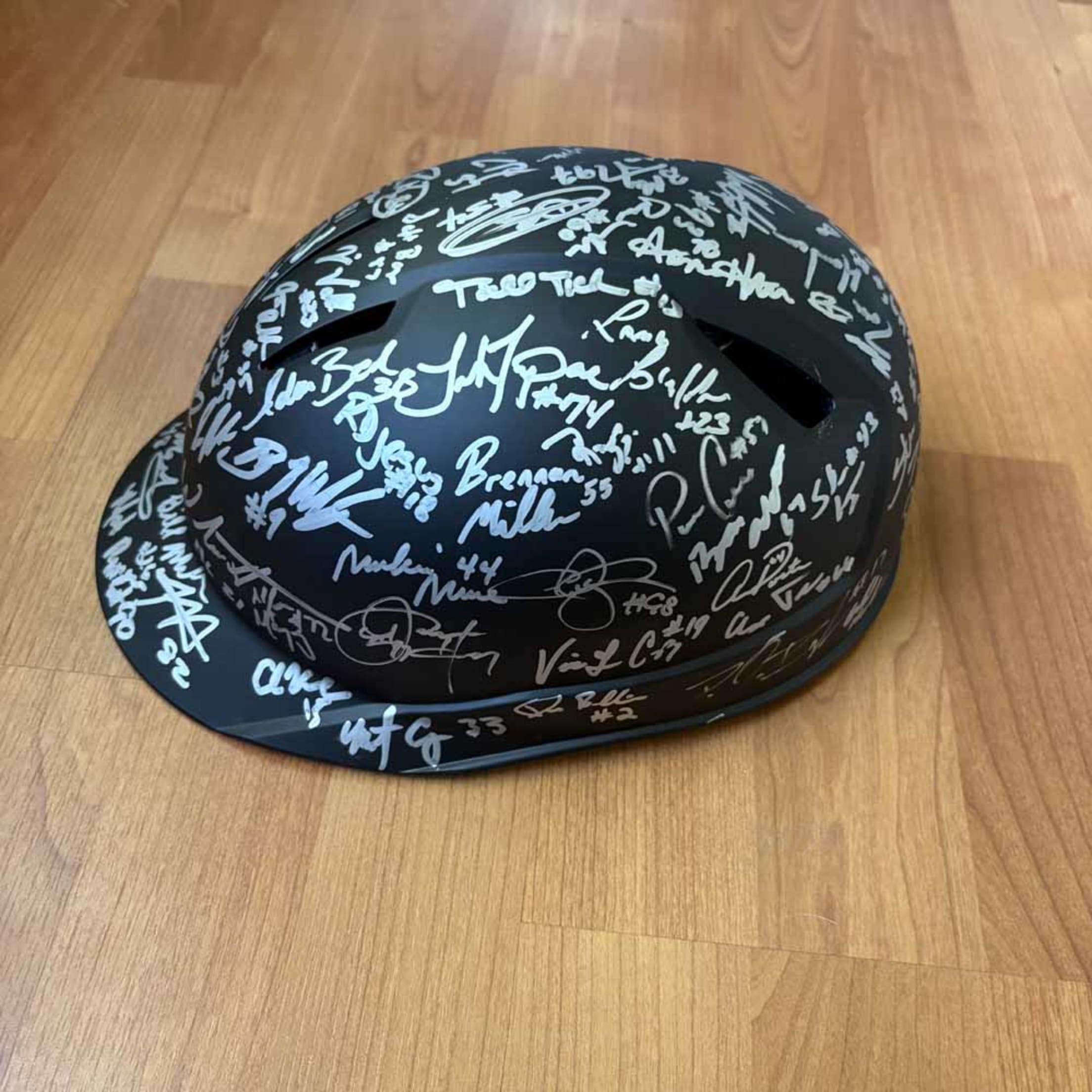 Autographed umpire skull cap.