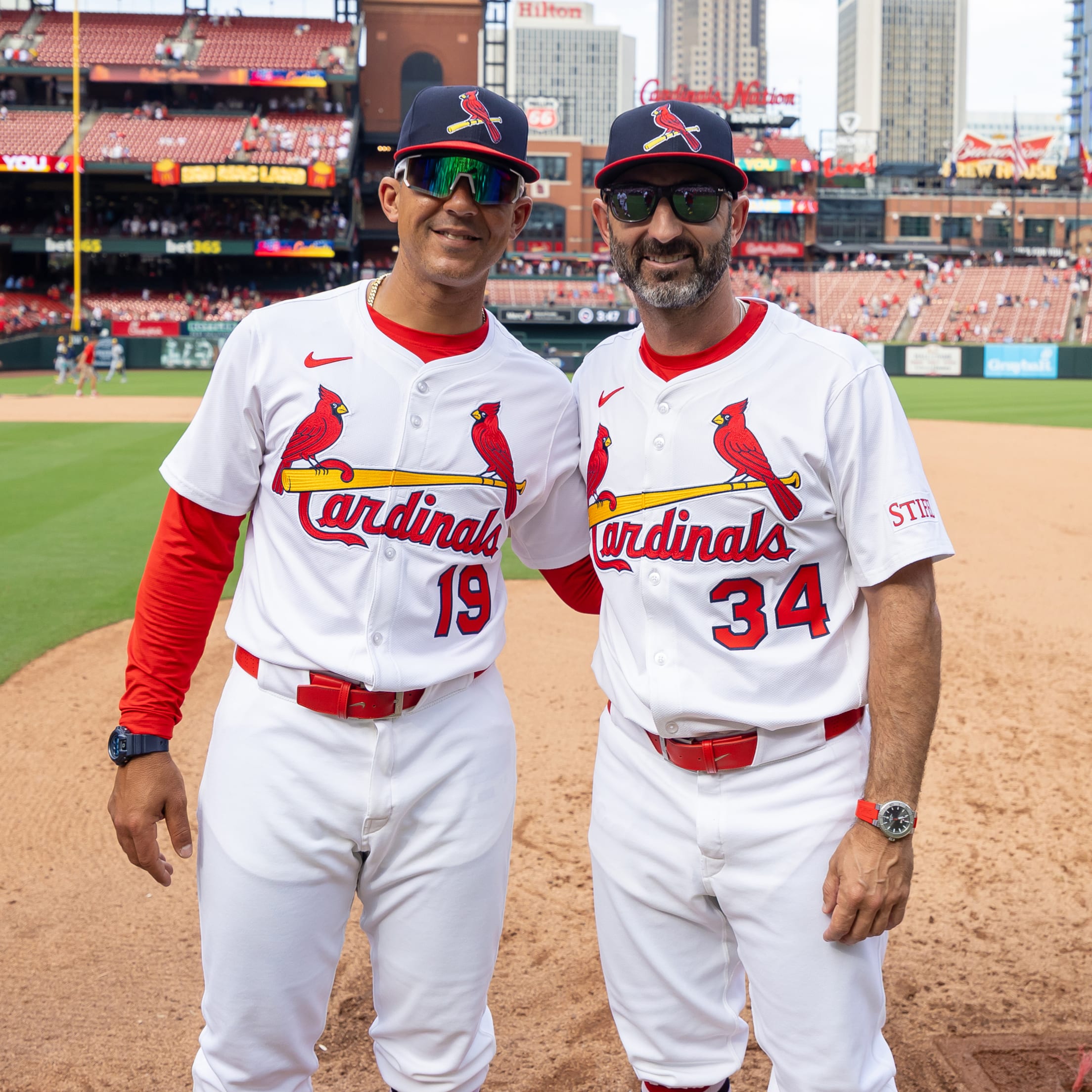 Jon Jay and Daniel Descalso