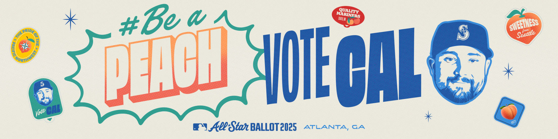 Be a peach, vote Cal! 2025 MLB All-Star Game | Atlanta, GA
