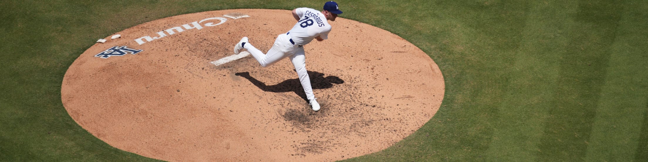 A pitcher on the mound