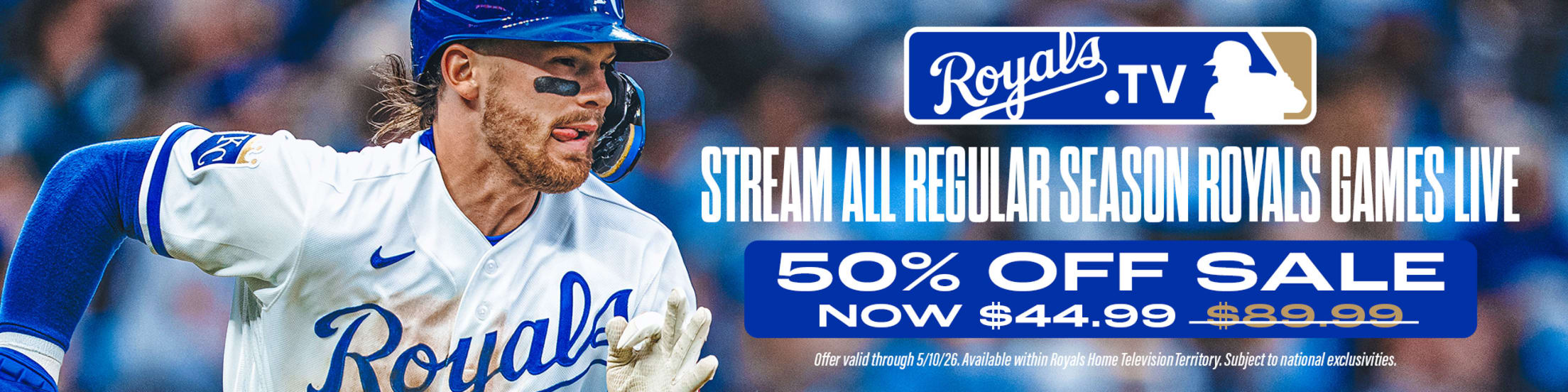 Royals.TV 50% off sale