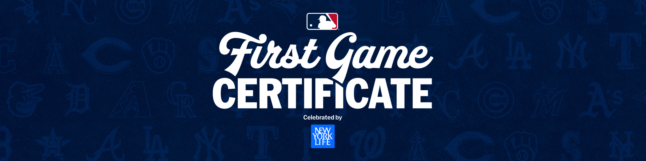 MLB First Game Certificate celebrated by New York Life