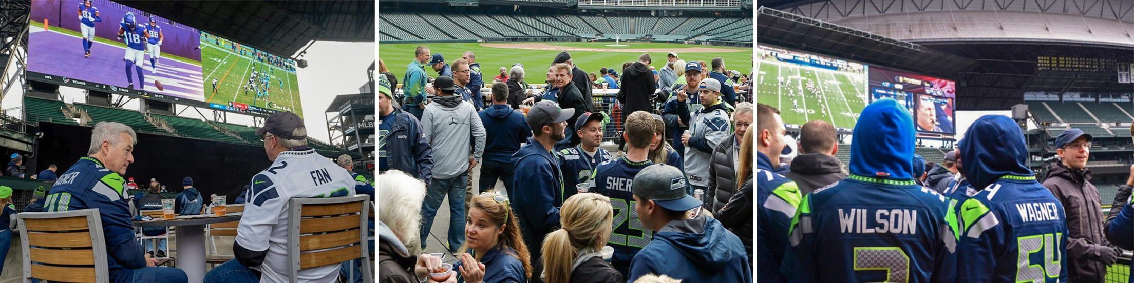 Image of football fans at a 'Pen Zone pre-game party