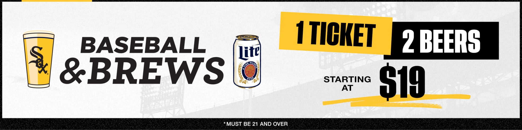 Baseball & Brews - 1 Ticket and 2 Beers, Starting at $19