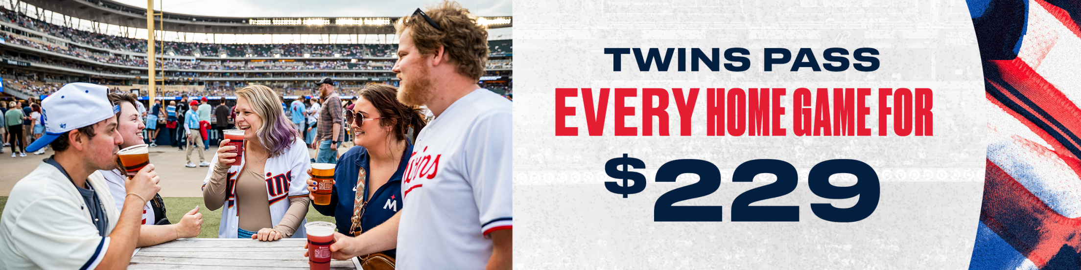 Twins Pass: Every home game for $229
