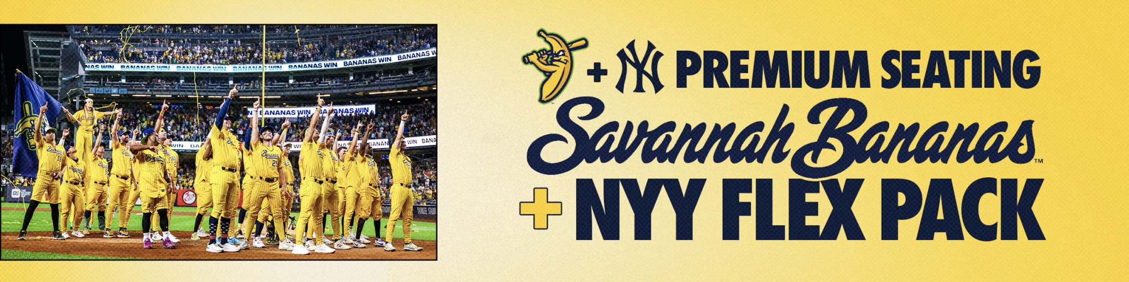 Premium Seating Savannah Bananas & NYY Flex Pack