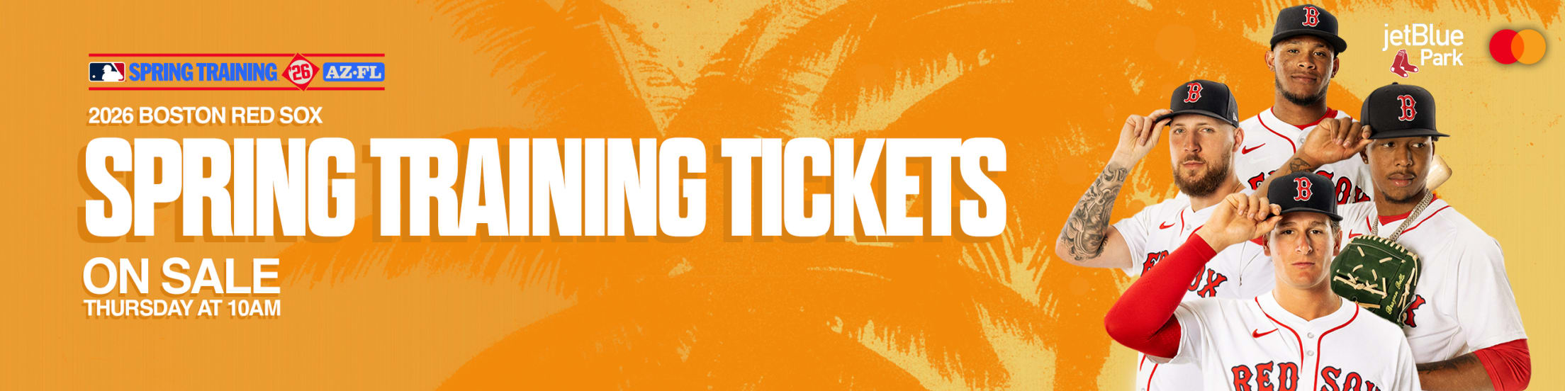 2026 Boston Red Sox Spring Training tickets on sale Thursday at 10 AM