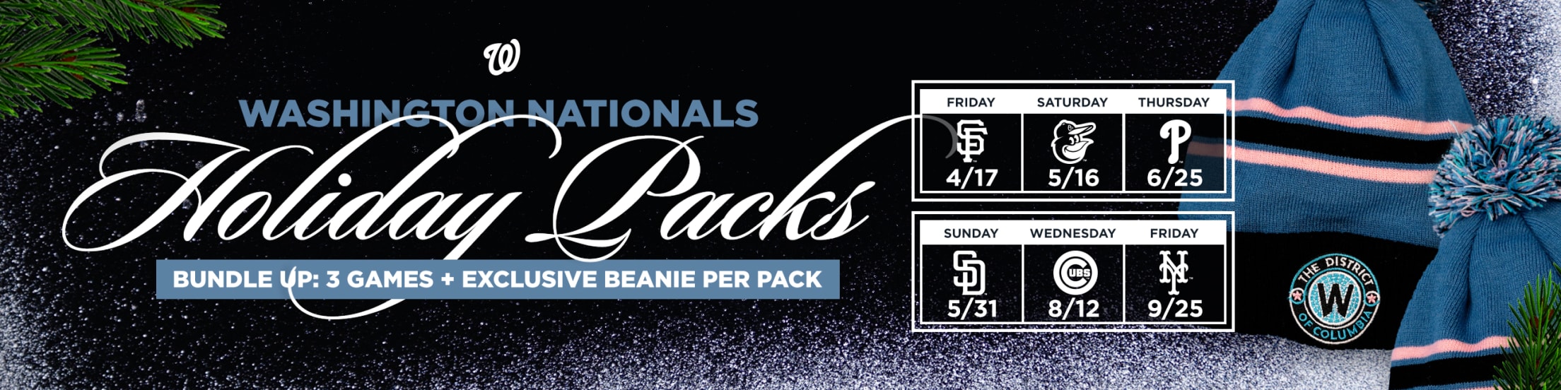 Nationals Holiday Packs