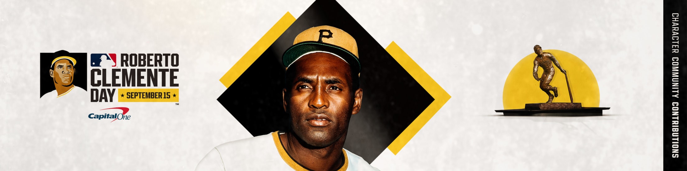 The Roberto Clemente Award logo.