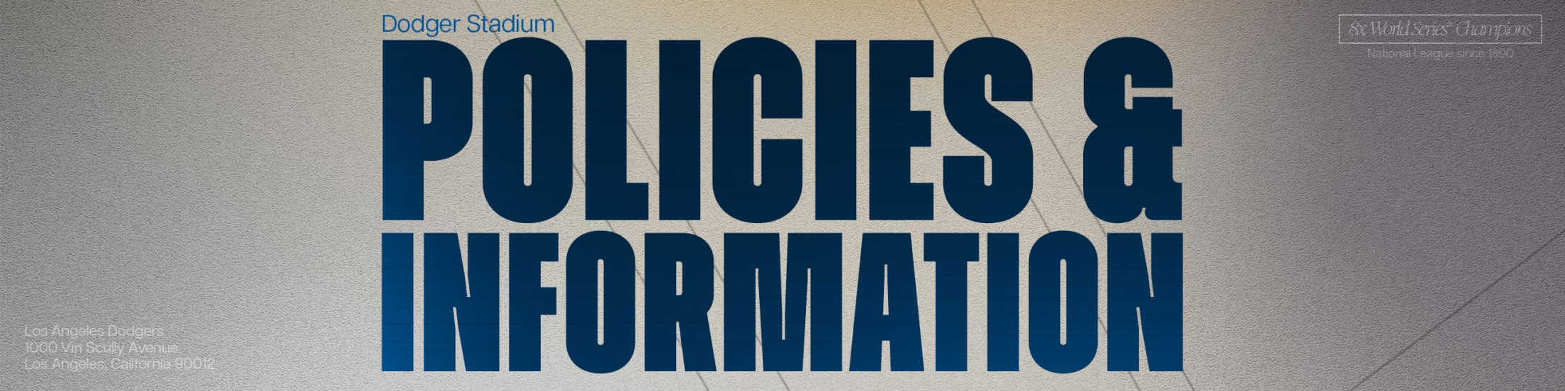 Dodger Stadium A-Z Guide