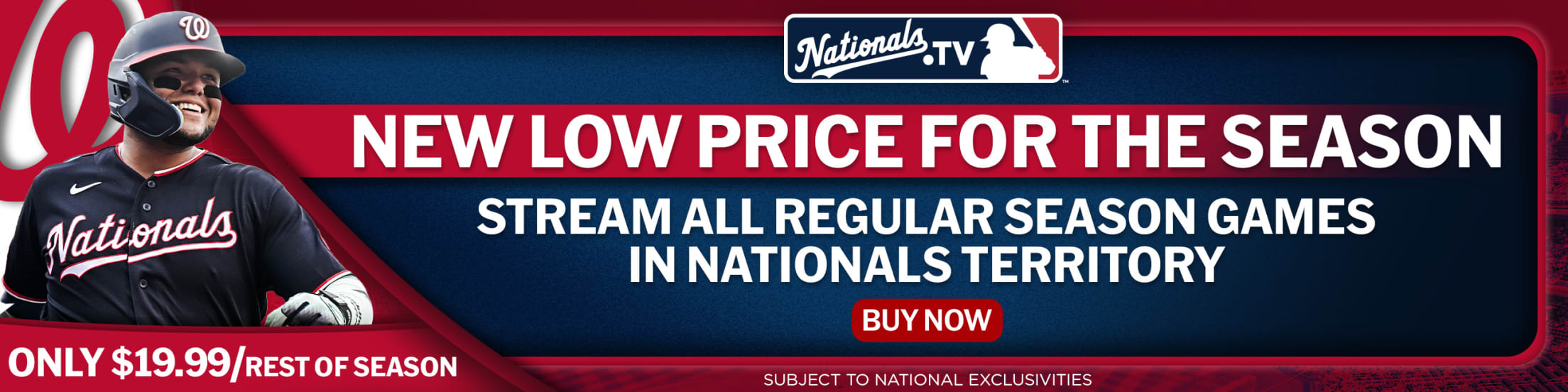 Only $19.99/Rest of Season!