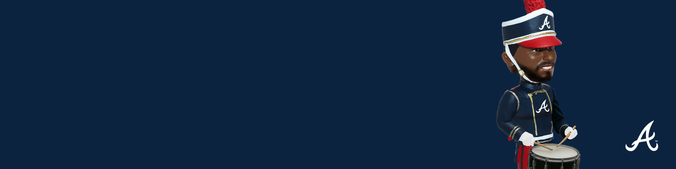 Atlanta Braves snare drum bobblehead