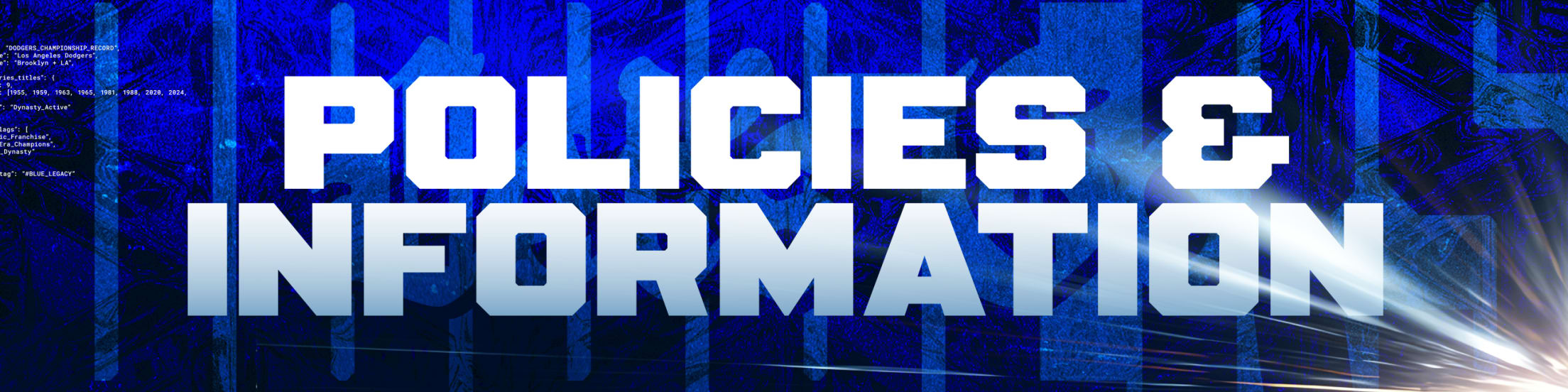 Policies & Information