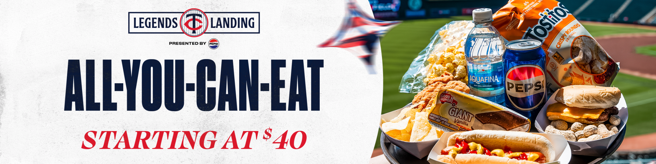 Legends Landing presented by Pepsi: All-You-Can-Eat starting at $40