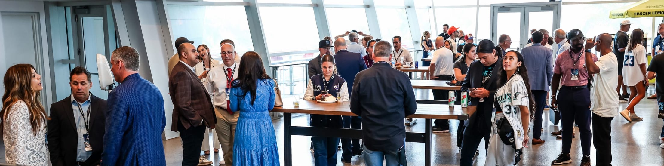 Fans attending an event in Blue Moon Brew Hall