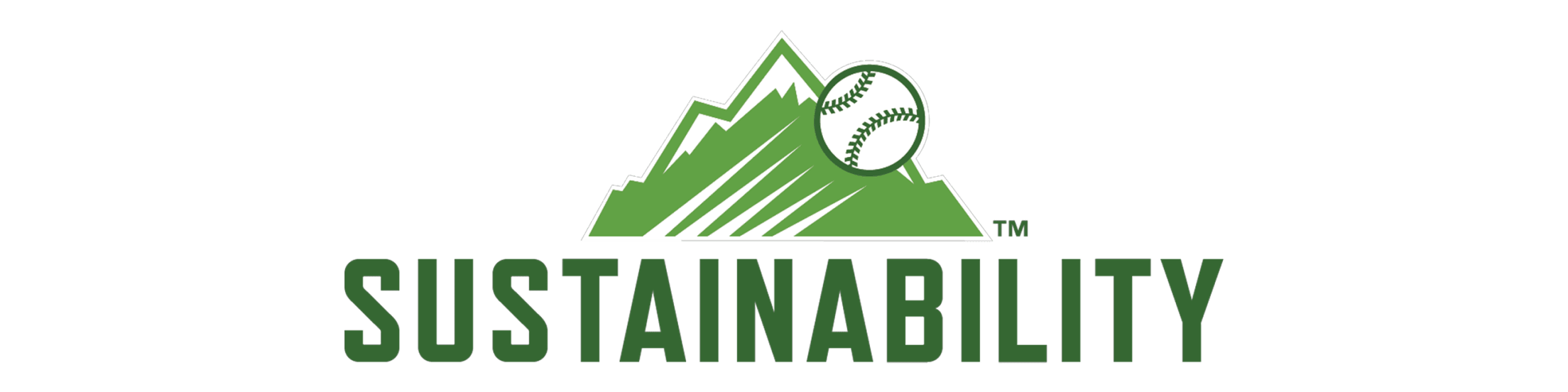 Rockies Sustainability green mountain logo