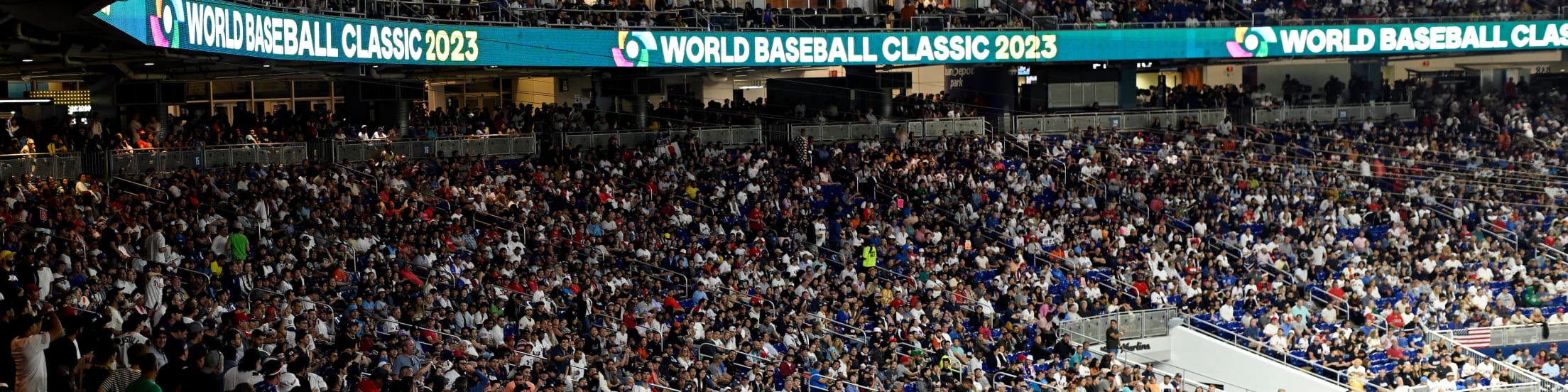 Fans in the stands at the 2023 World Baseball Classic