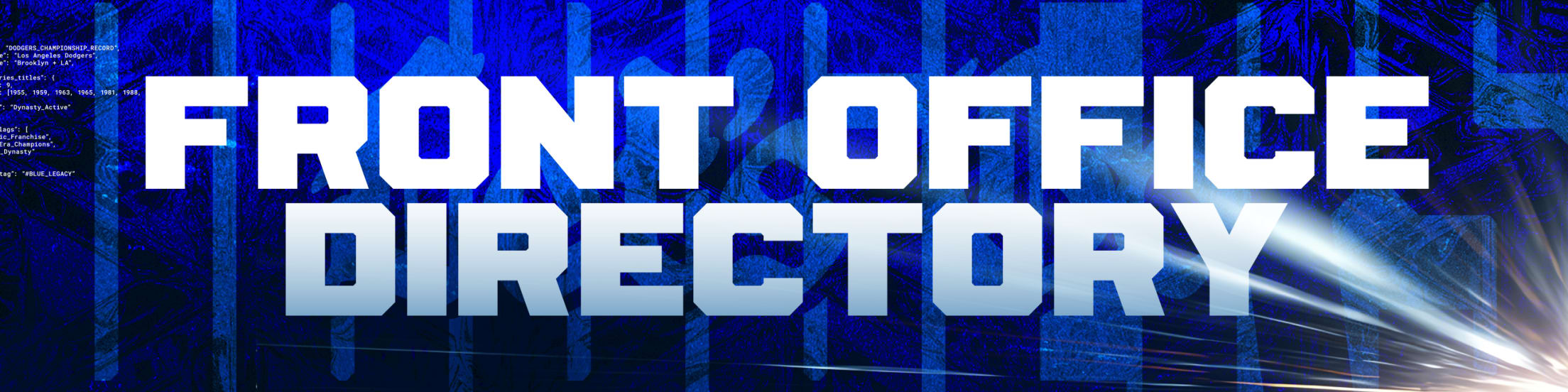 Front Office Directory