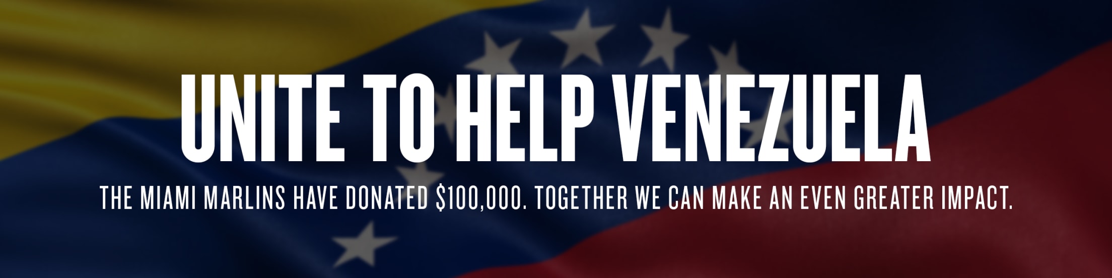 Donate to help Venezuela and join us for a ballgame