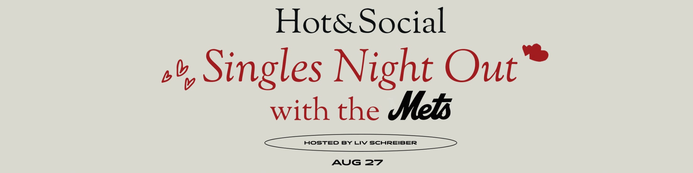 Hot & Social Singles Night Out with the Mets