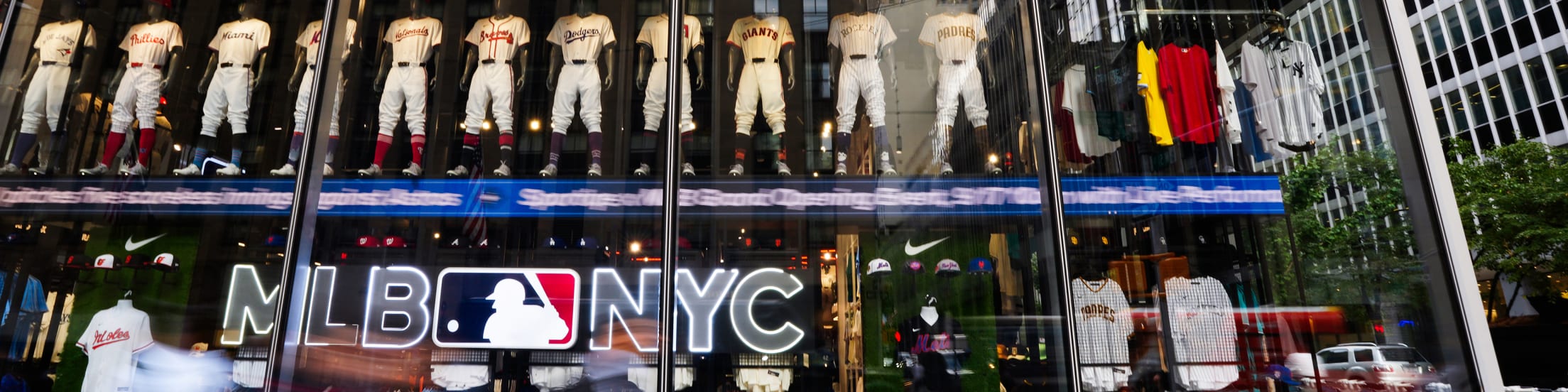 Outside the MLB Store
