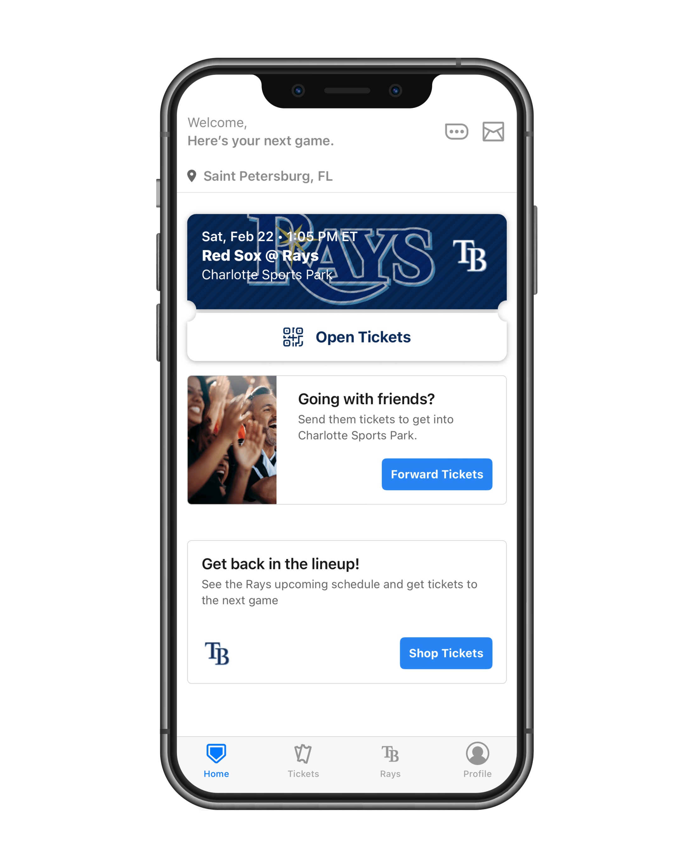 Rays Mobile - Accessing Your Tickets