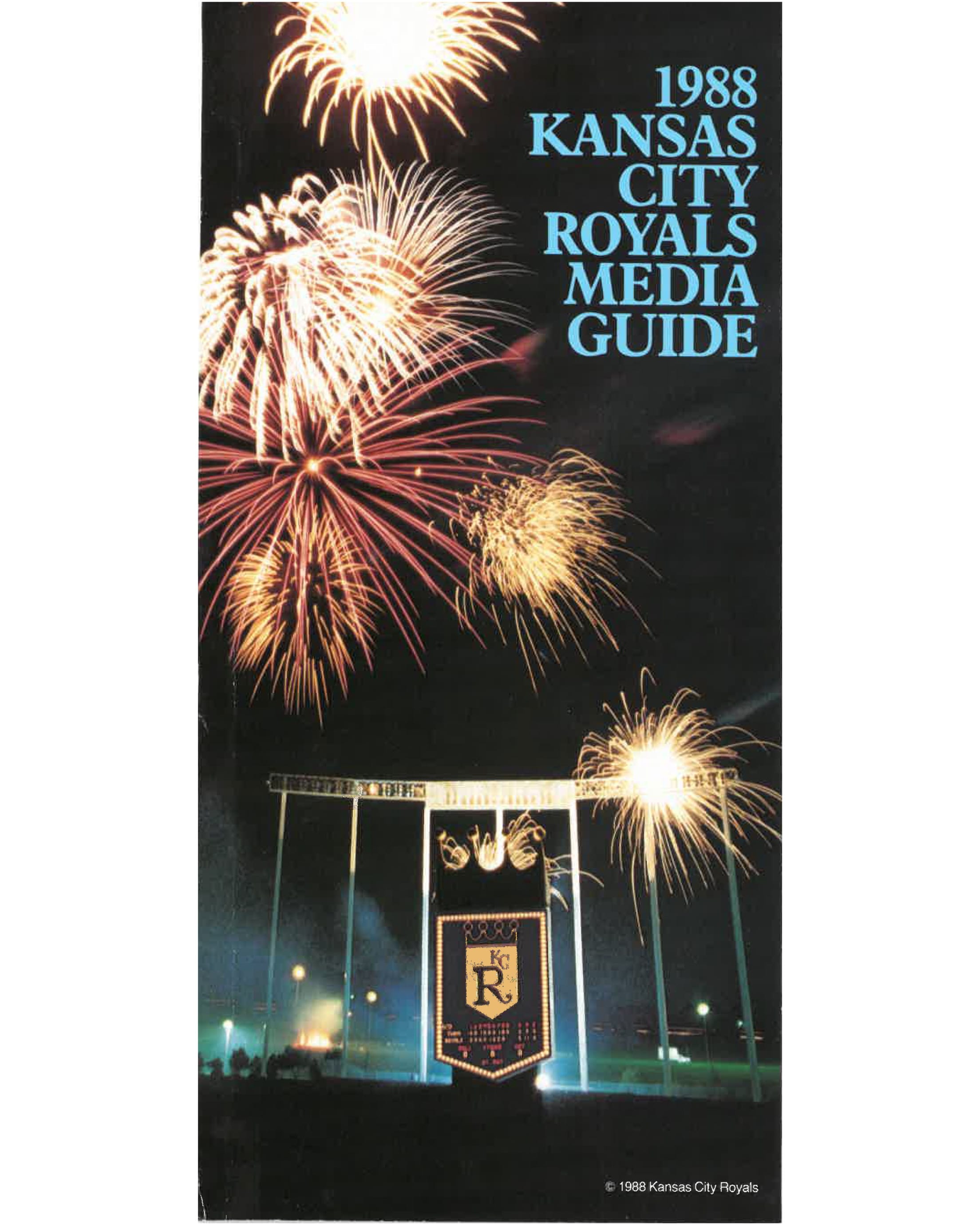 Royals 1988 Media Guide Cover