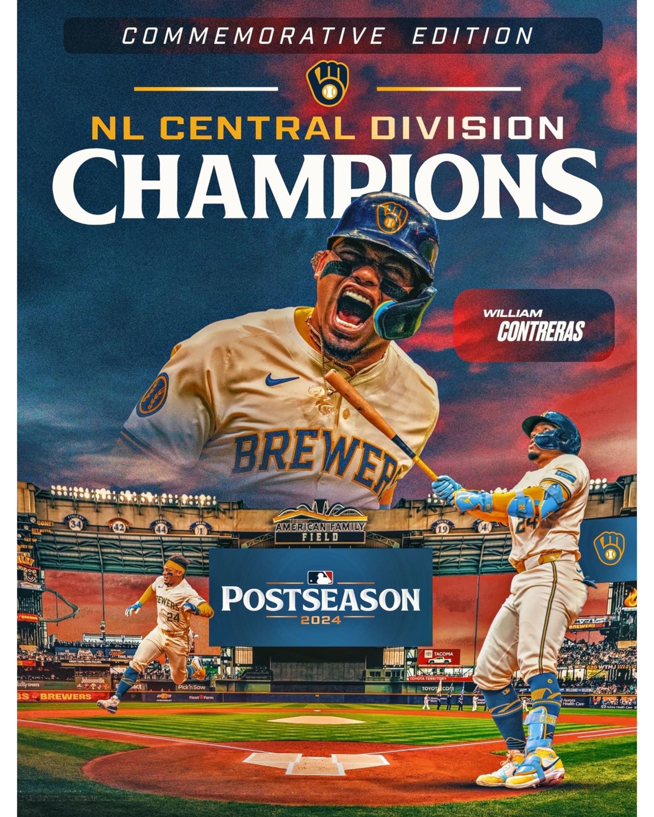 Milwaukee Brewers 2024 Postseason Program Commemorative Edition - Contreras