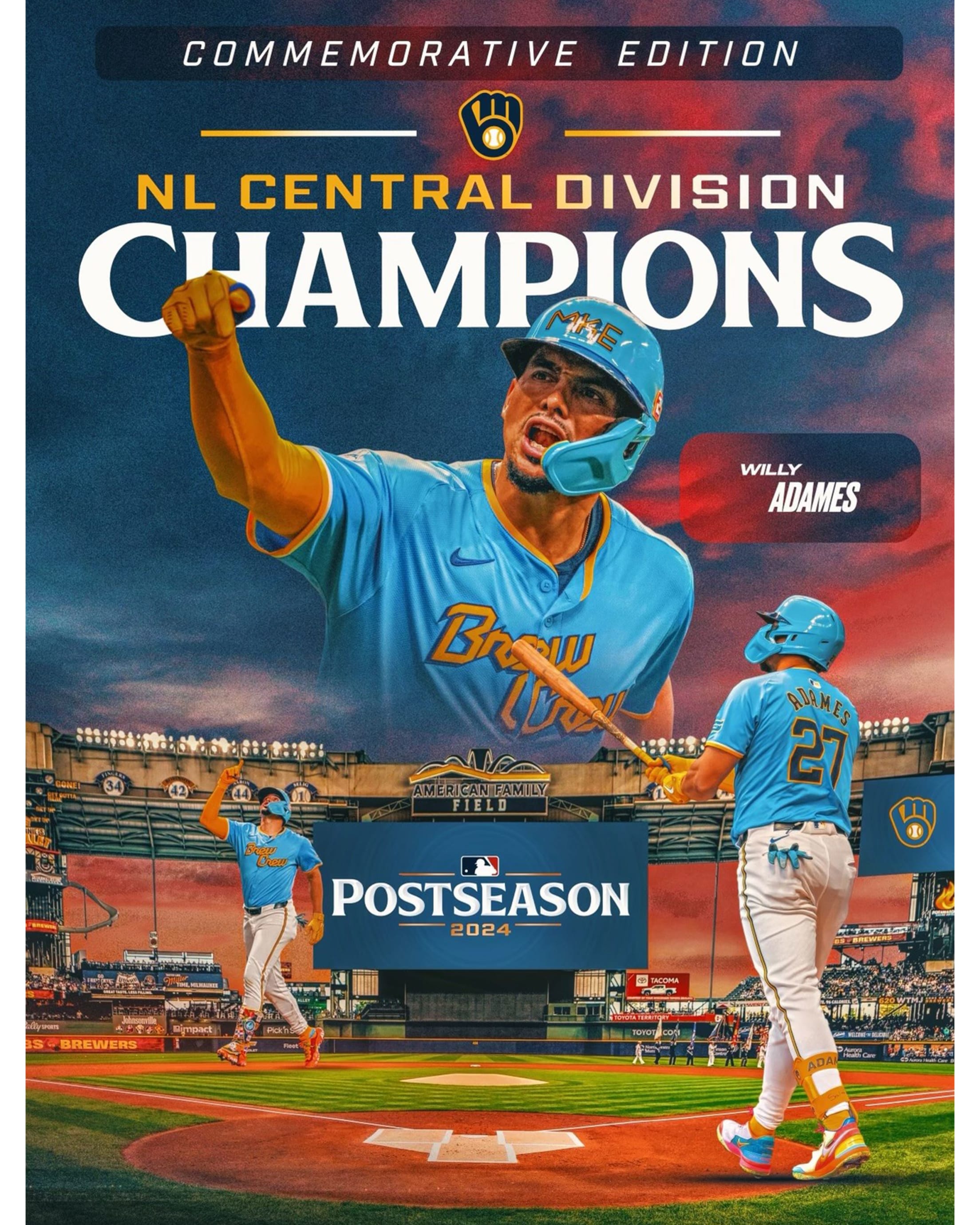 Milwaukee Brewers 2024 Postseason Program Commemorative Edition - Adames