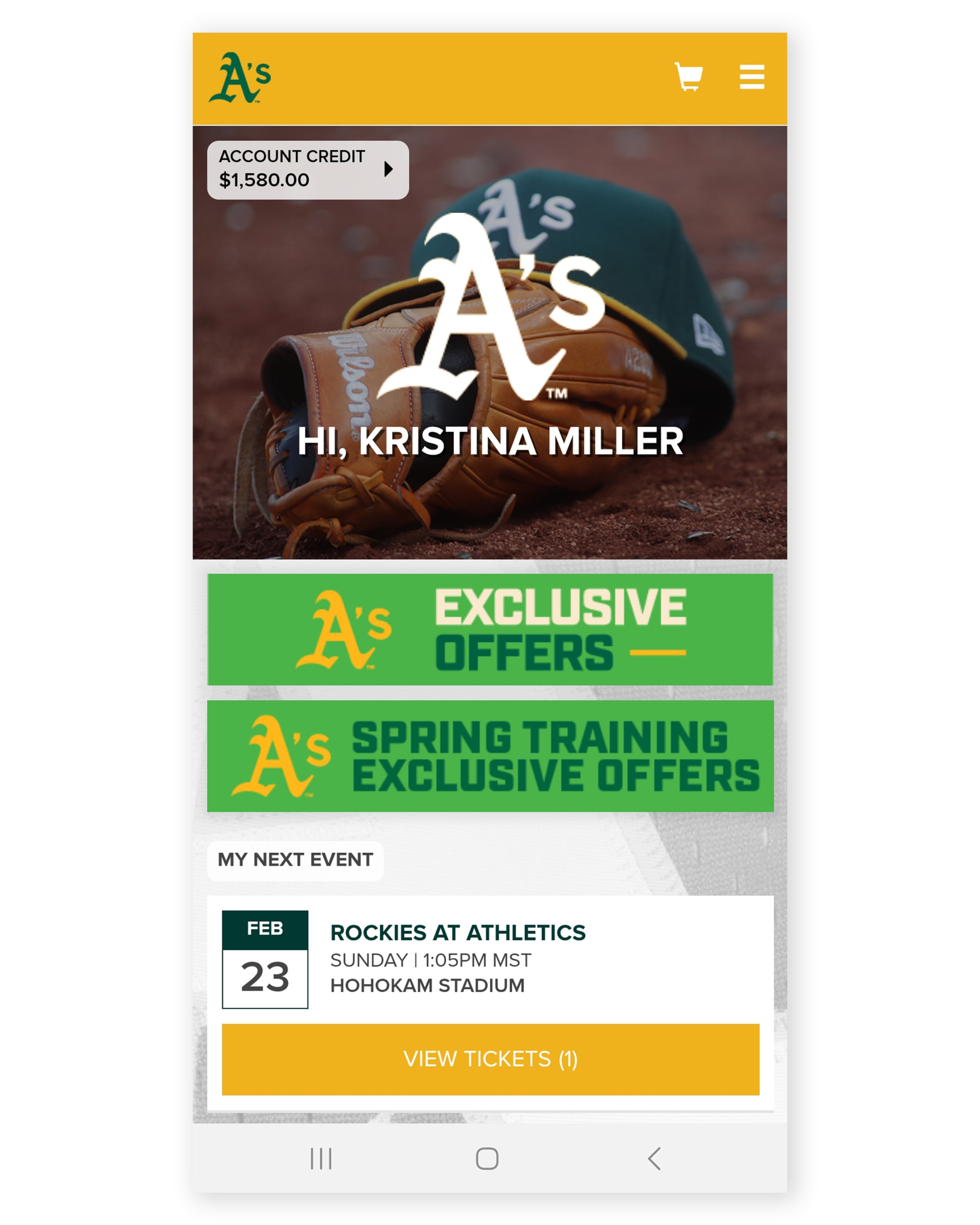 View Ticket Inventory - Adding to Google Wallet