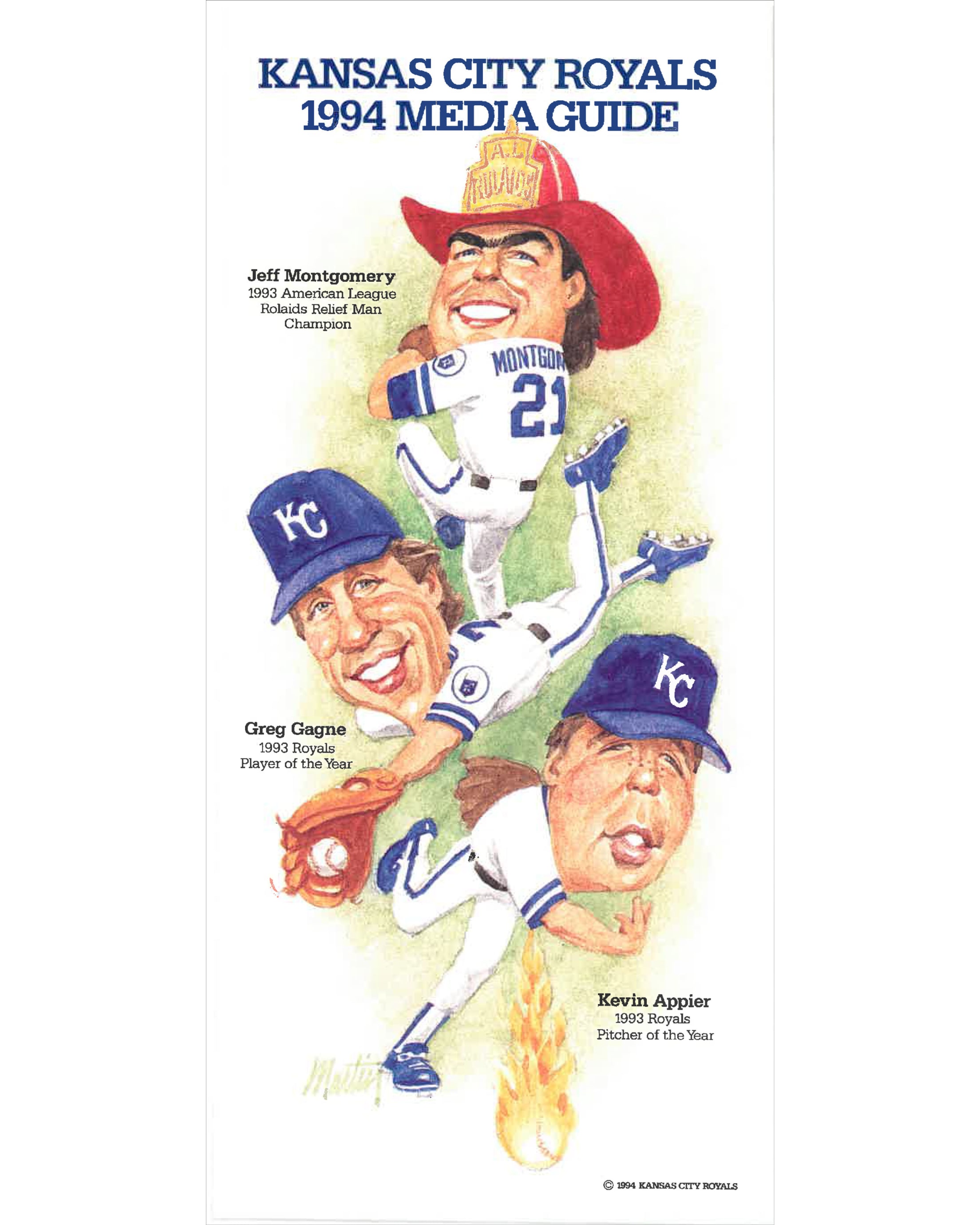 Royals 1994 Media Guide Cover
