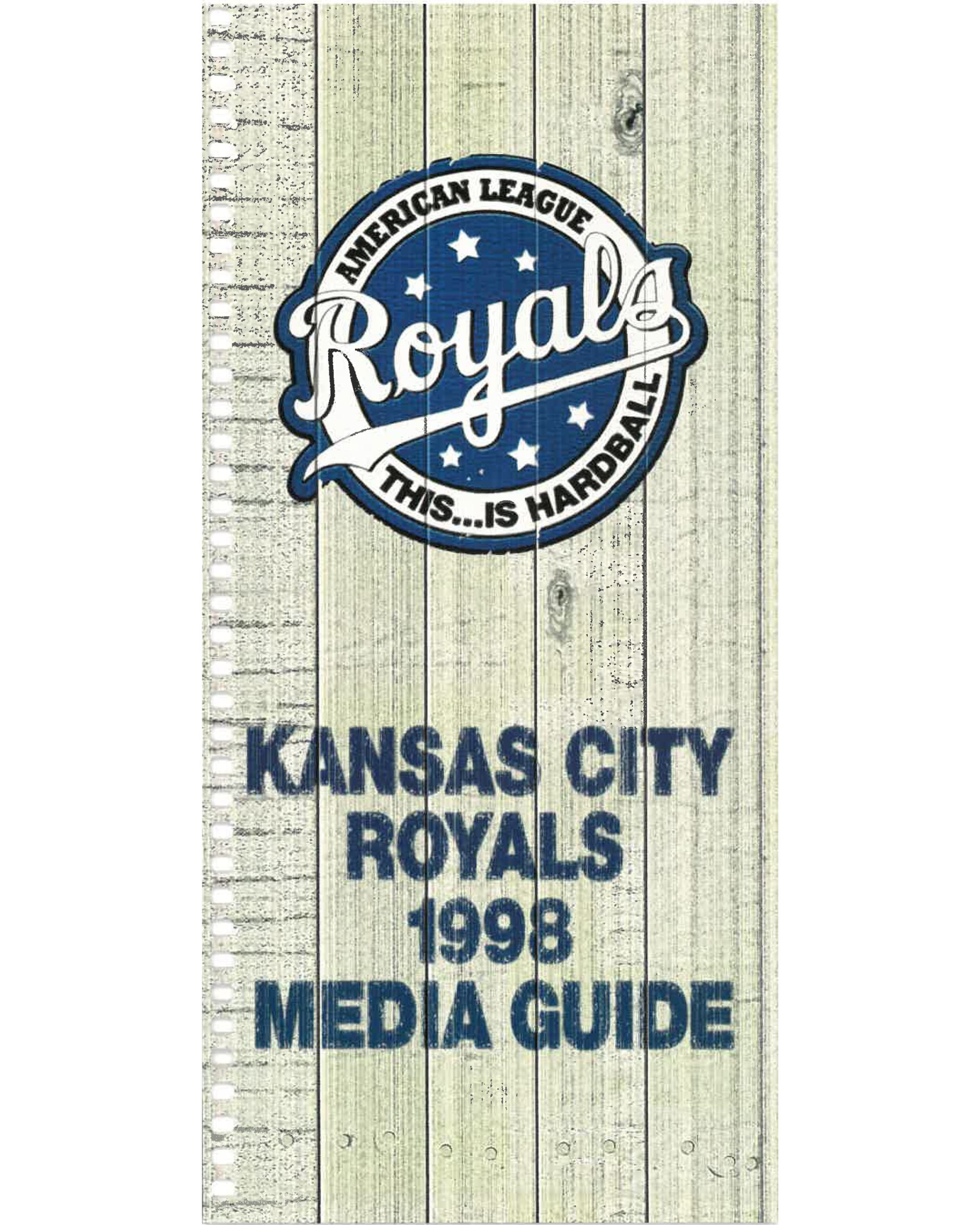 Royals 1998 Media Guide Cover