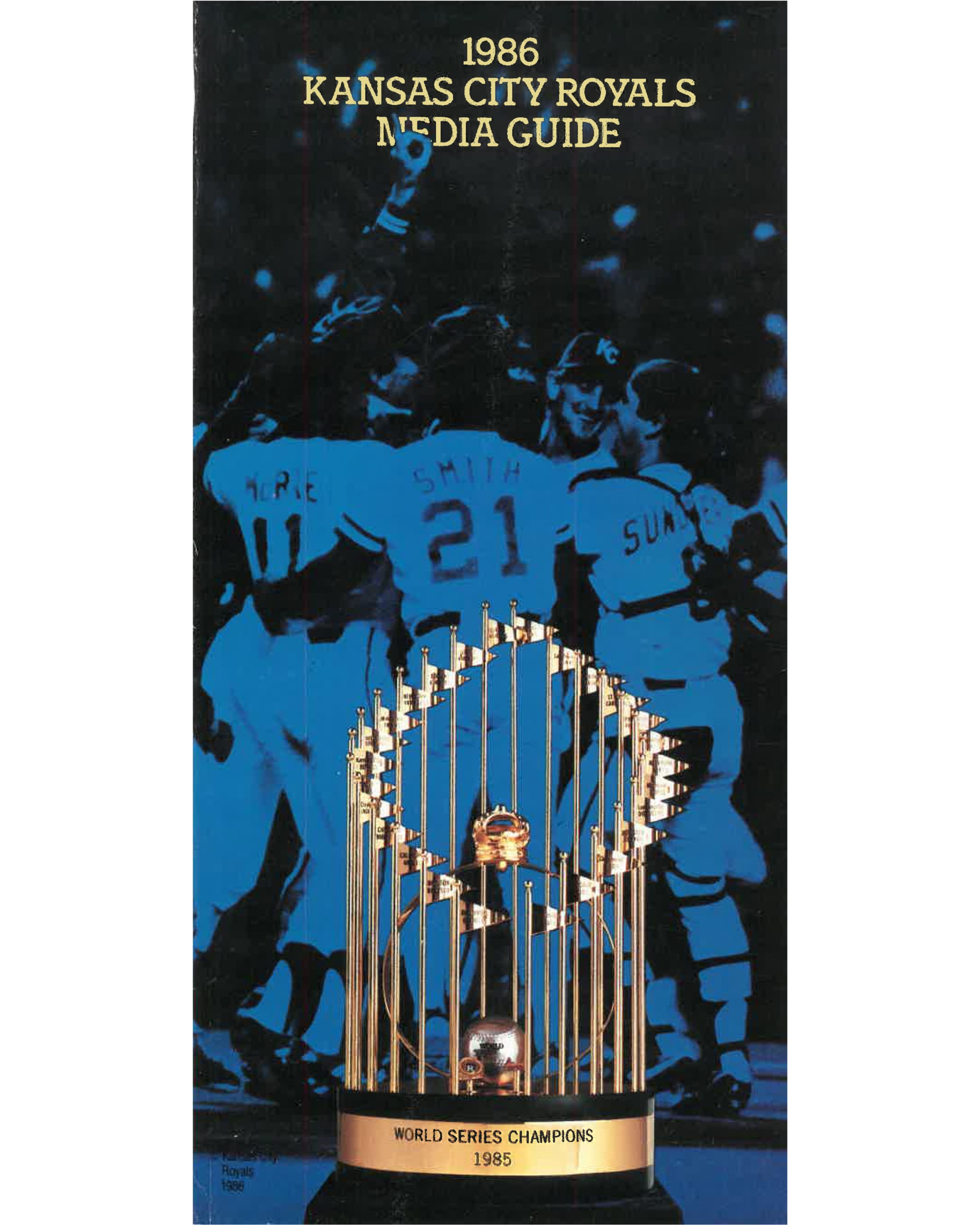 Royals 1986 Media Guide Cover