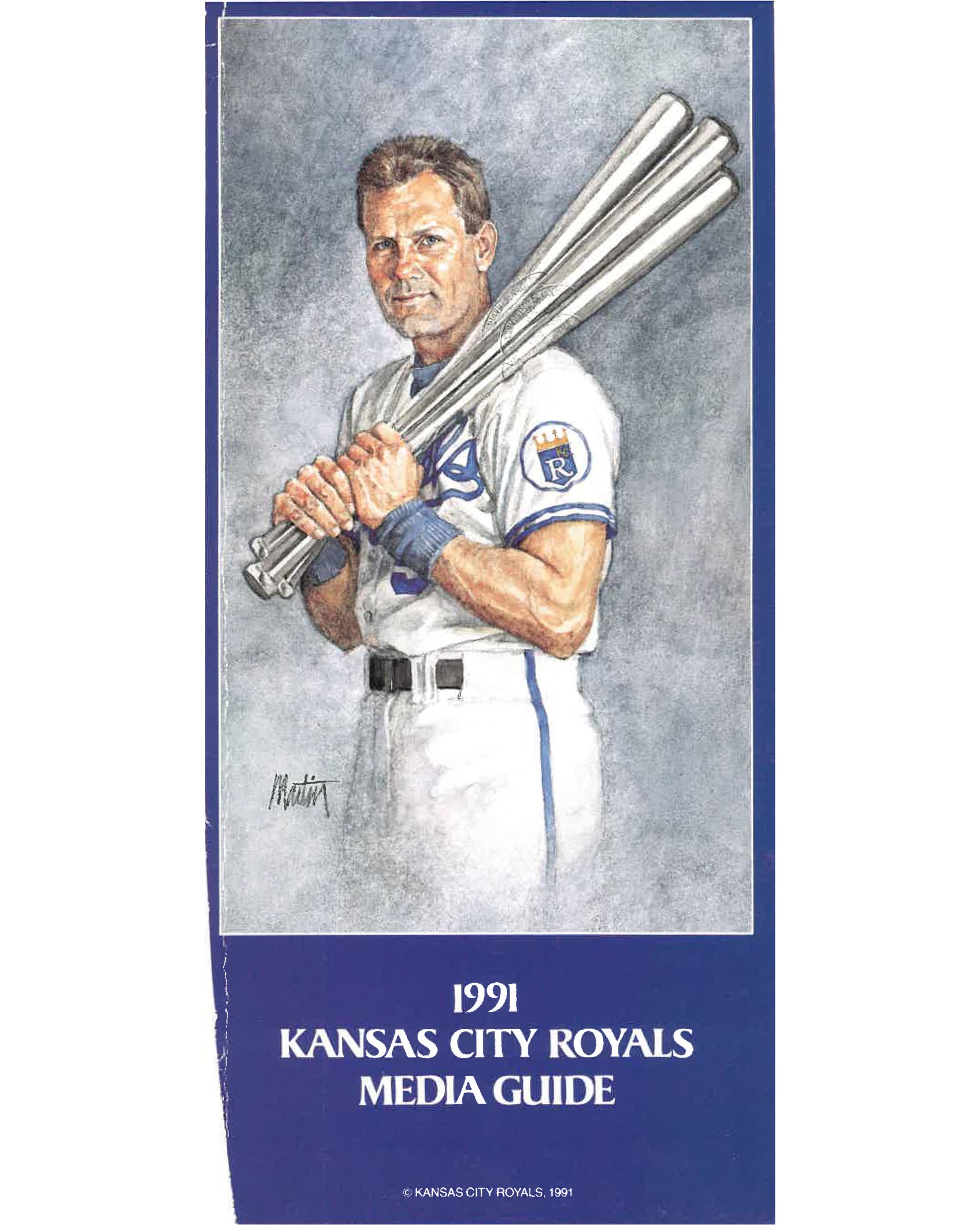 Royals 1991 Media Guide Cover