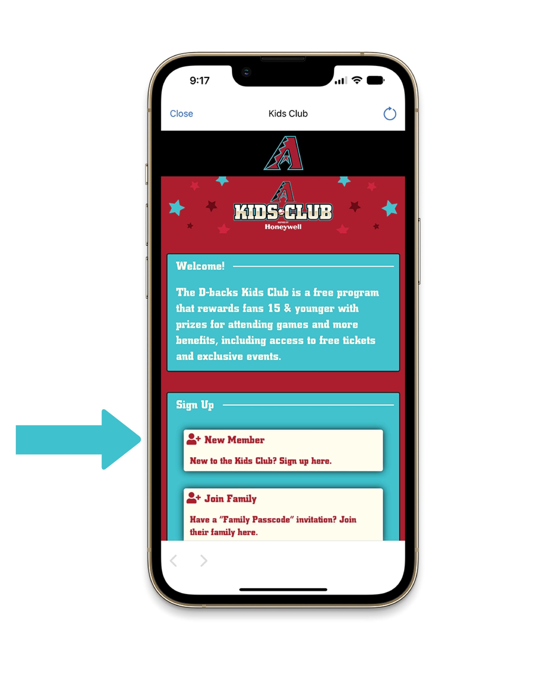 Kids Club new members sign up