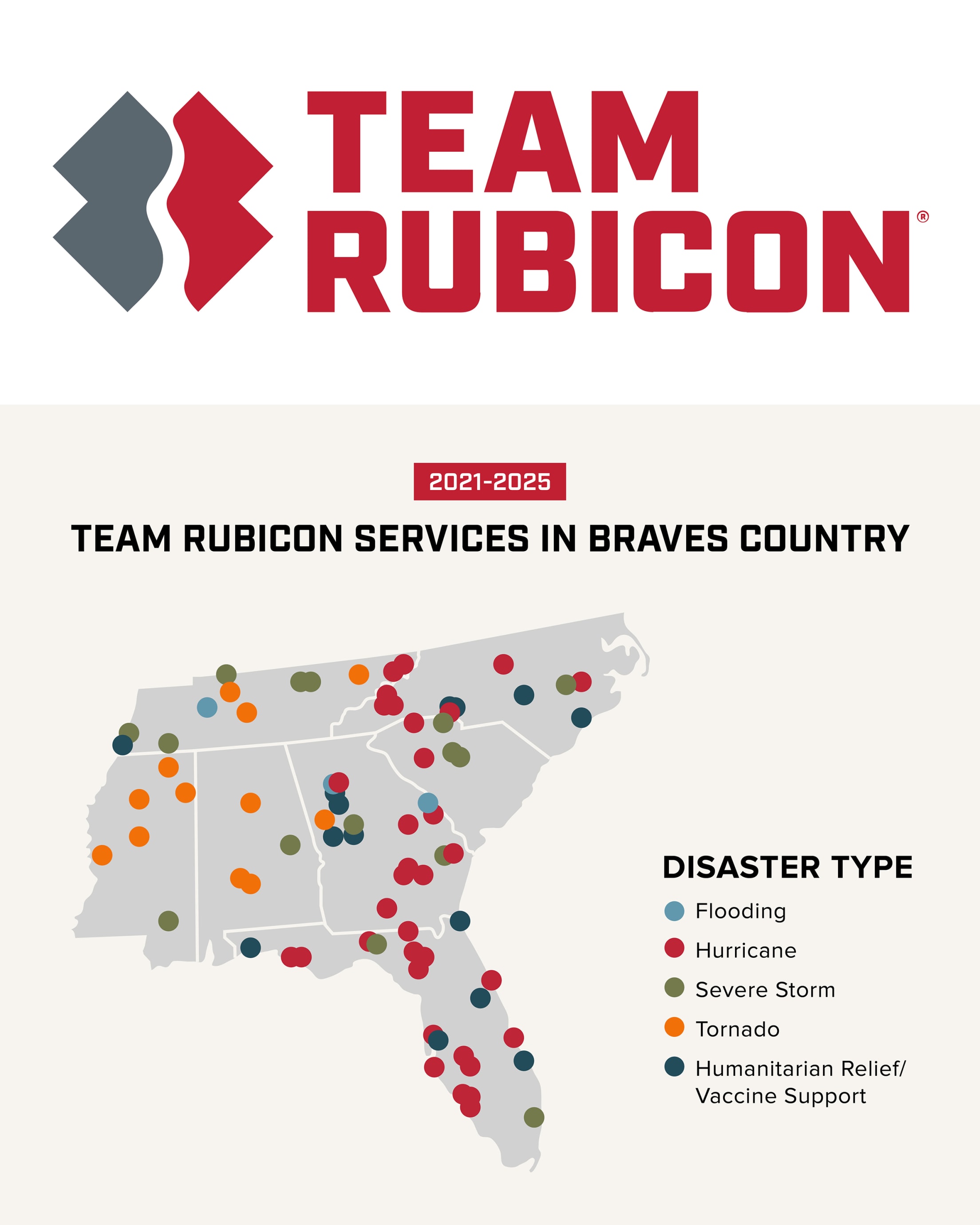Team Rubicon services in Braves Country (2021-2025)